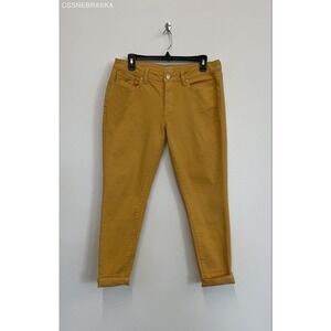a.n.a mustard yellow Womens skinny ankle jeans - Size 10